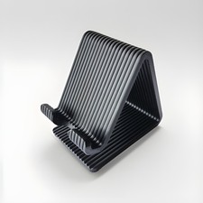 Modern Ribbed Phone Stand Minimalist Desk Holder for iPhone Android Office Home