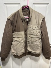 Vintage Expeditions Utility Jacket Best Long Sleeve Sz Large Men’s Tan Brown