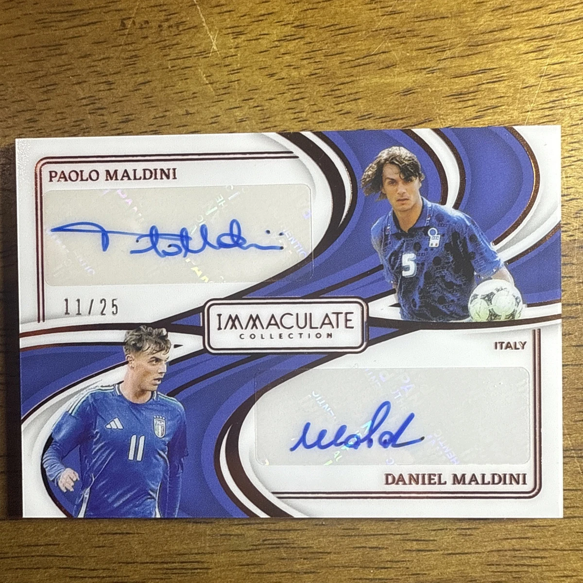 Paolo Maldini Soccer Autographed Sports Trading Cards