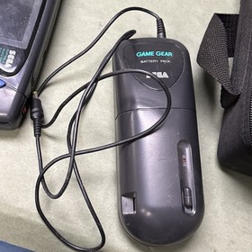 Sega Game Gear Console, Battery Pack & 4 Games, Sonic 2, MLB, Shinobi