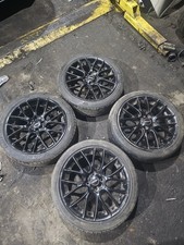 4x MINI R56 R50 R59 JCW 17" Black Challenge R112 Alloy Wheels with tyres 
