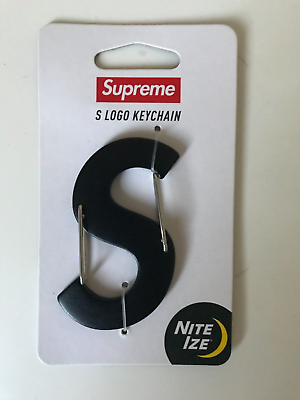 Supreme Nite Ize S Logo Keychain Black FW21 | eBay Supreme Nite Ize S Logo Keychain Black FW21 | eBay
