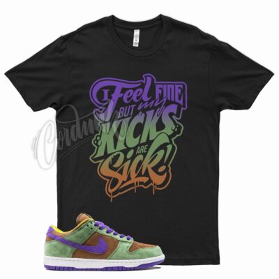 Black SICK T Shirt to match  SB Dunk Low Veneer by Cordunk 