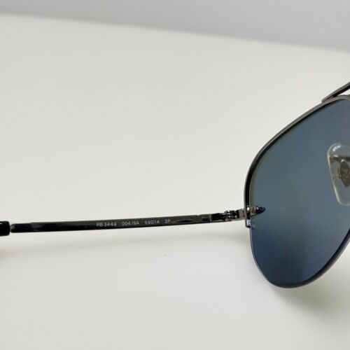 Ray Ban Sunglasses RB 3449 004/9A Polarized 59-14 - Picture 6 of 8