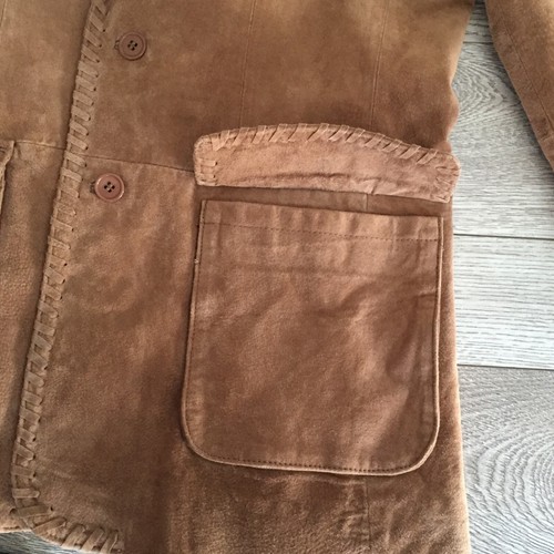 Scully Men Suede Western Jacket Coat Collar Buttons Pockets Lined Blazer 40 EUC - Picture 9 of 9