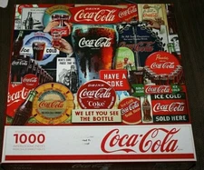 Springbok Coke Jigsaw Puzzle Advertising Decades of Tradition Bottles   -BKK -9