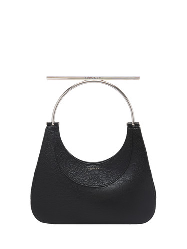 ALEXANDER MCQUEEN T-Bar $3300 Black Leather Shoulder Bag New And Authentic