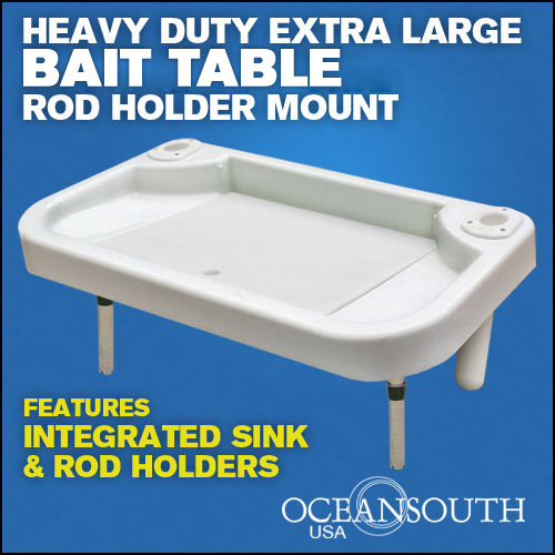 Fillet, Bait table, boat baitfilet table, rod holder mount with