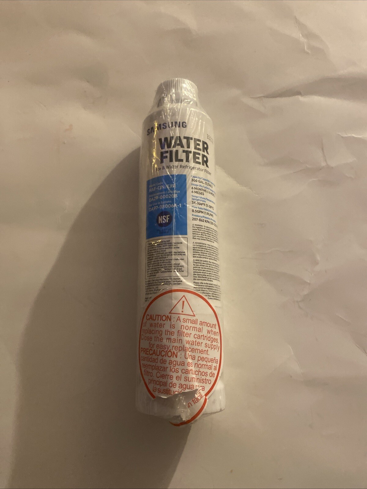 Samsung DA29-00020B HAF-CIN/EXP Refrigerator Water Filter  NEW SEALED