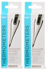 2 BOXES OF 30 "SANITARY" THERMOMETER TIP PROBE COVERS 60 TOTAL COVERS