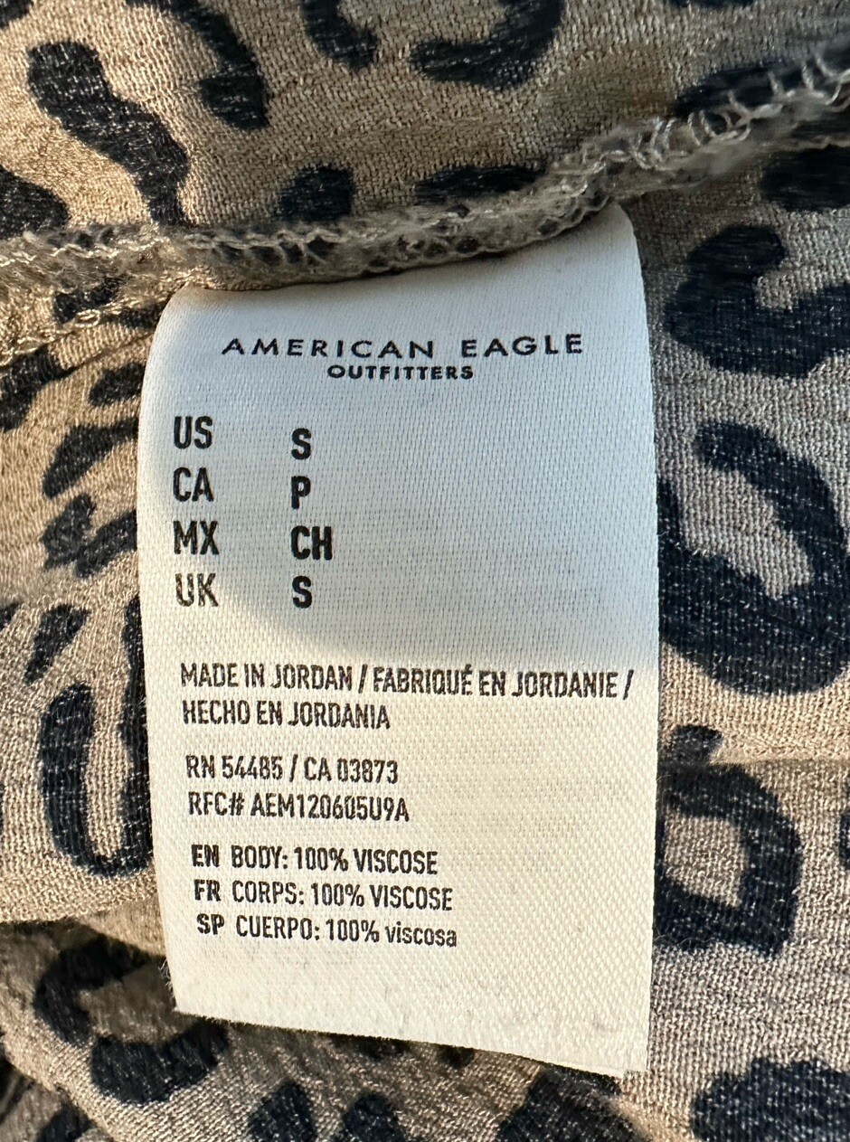 AMERICAN EAGLE viscose ruffle bottom pull on elas… - image 5