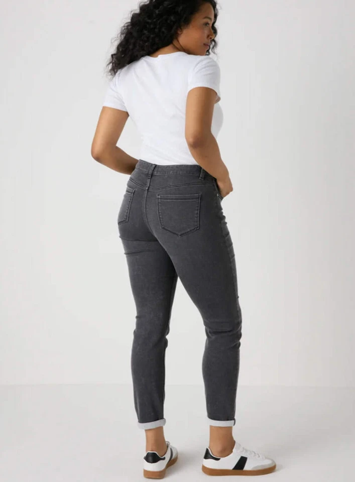 Papaya Jeans Ladies Jolie Relaxed Fit Skinny Blue Black Grey Cotton Loose - Image 4 of 4