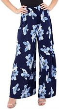 Women Palazzo Plus Size Trousers Baggy Flared Ladies Wide Leg Pants