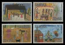 Sambia 1986 - Mi-Nr. 369-372 ** - MNH - Weihnachten / X-mas