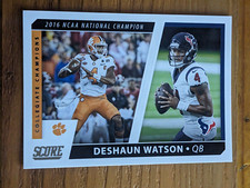 2021 Score Football - Collegiate Champions - #CC3 Deshaun Watson - Tigers/Texans
