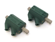 Dyna Dynatek Ignition Coil Green Dual Output 3 ohm Pair Honda Harley - DC1-1