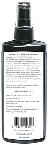 Polyshield Anti-Static Dusting Spray 8oz - Picture 2 of 2