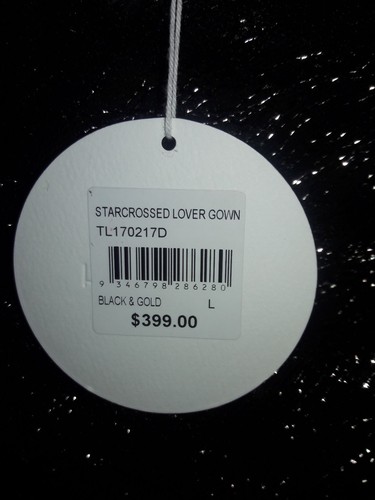 Abito vestito La Maison Talulah stella incrociato oro nero taglia XS $399 nuovo con etichette - Foto 9 di 10
