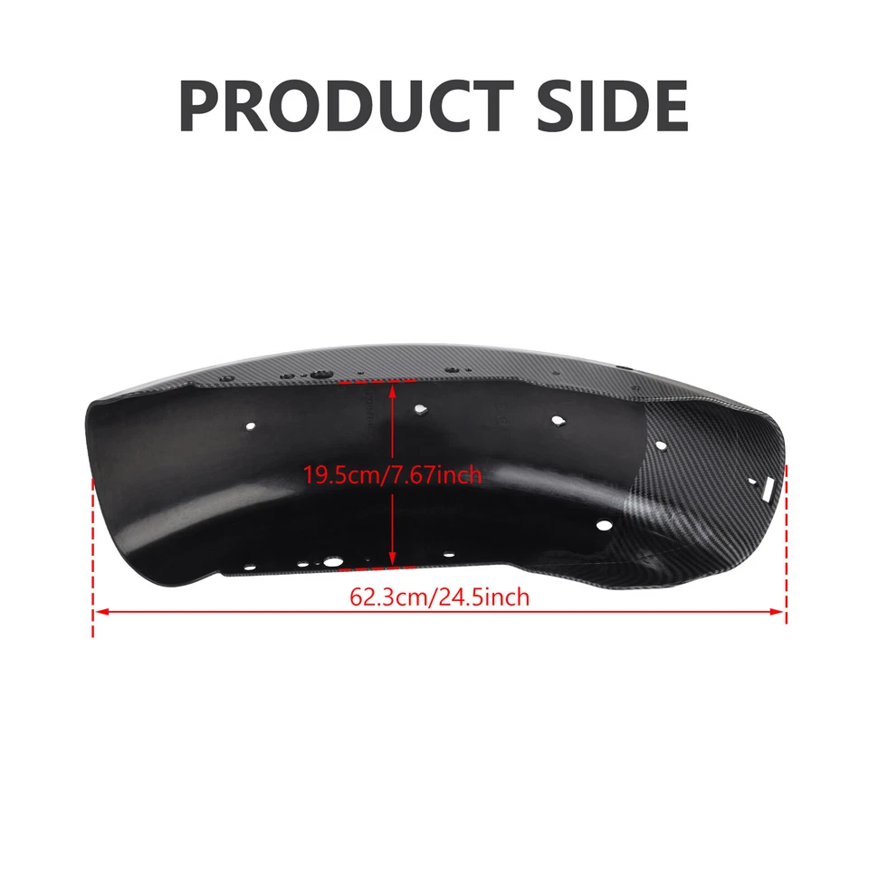 Guardabarros trasero de fibra de carbono para Harley Sportster Iron XL883 XL1200 48 72 2004-2025 Foto 3 de 4