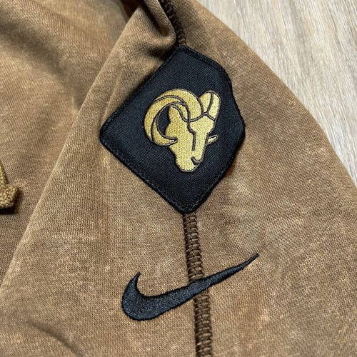 Felpa con cappuccio Nike Los Angeles Rams Salute to Service autentica NFL Sideline pullover - Foto 4 di 9