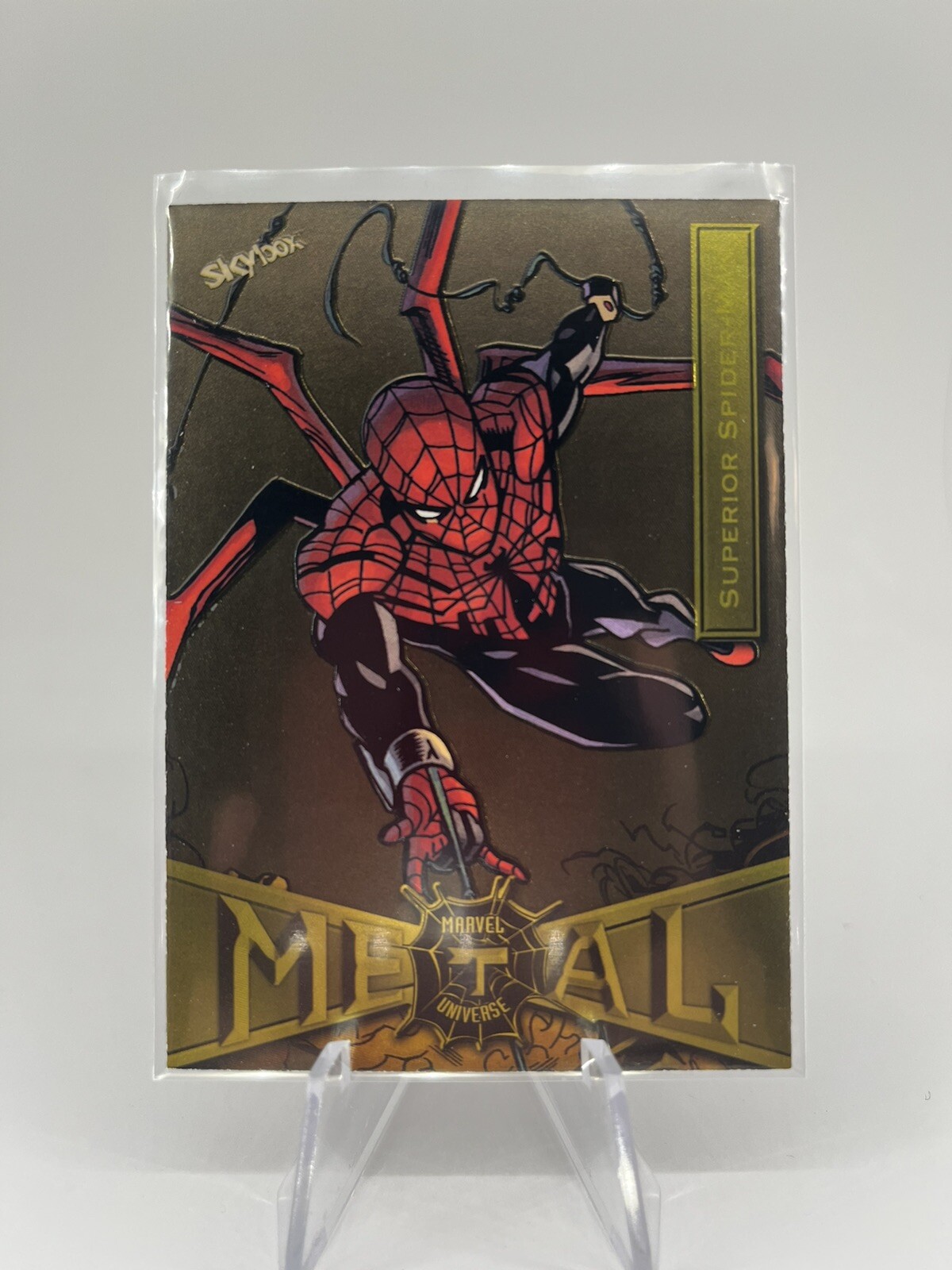 Superior Spider-Man 2021 Skybox Marvel Metal Universe SP Yellow FX Parallel #88