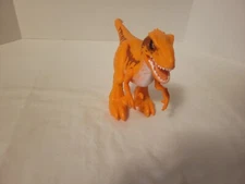 ROBO ALIVE Orange Zuru Dinosaur Animated Toy Walks Action Figure 10.5" x 6"