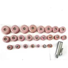 Set Of 24PCs 9/16 Black Decor Stone With Holder 9/16