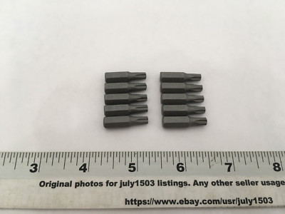 (10) NEW Tool Shop 1'' Star Torx T25 Insert Drive Bit - 1/4'' Shank - CR-V Steel