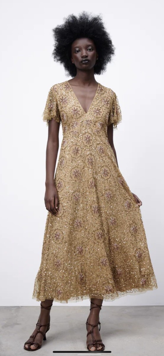 green emerald velvet dress Same Long Sleeve Twist Dress | Gold Sequin