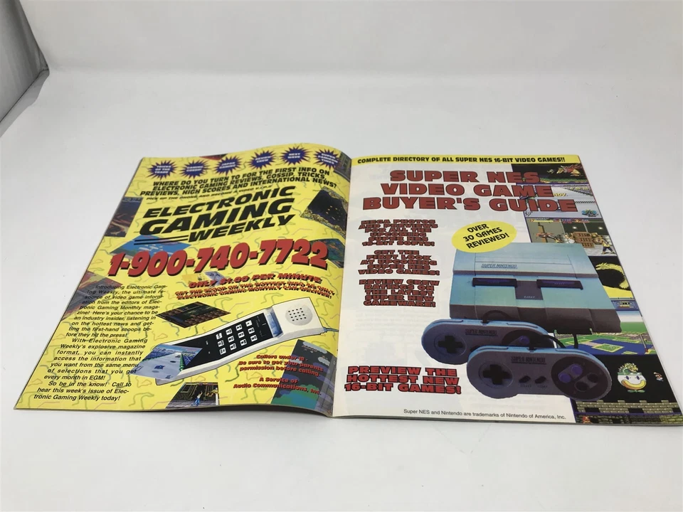 Super NES Buyer's Guide Magazine Winter 1991 - Snes, Castlevania 4 - Zelda Mario Foto 2 de 4