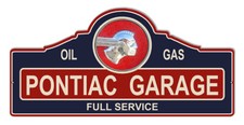Vintage Style Metal Sign Pontiac 23 X11