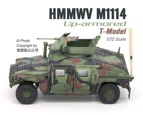 T-Model 1/72 U.S. Army M1114 Humvee Frag5 Heavy Armor Type Finished Model - Picture 2 of 6