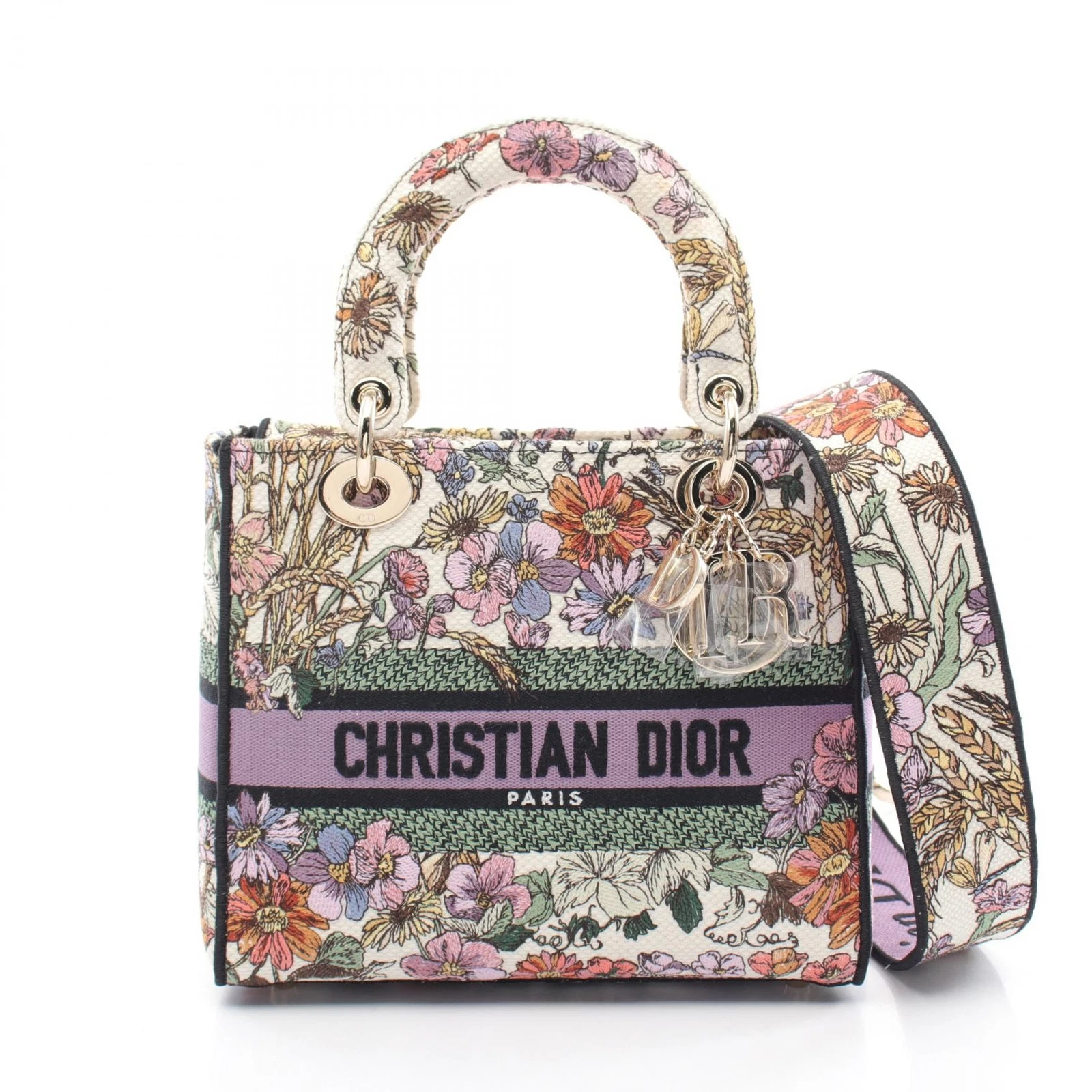 Christian Dior LADY D LITE Sac fourre tout bandoulière moyen main M0565OEBS20E toile