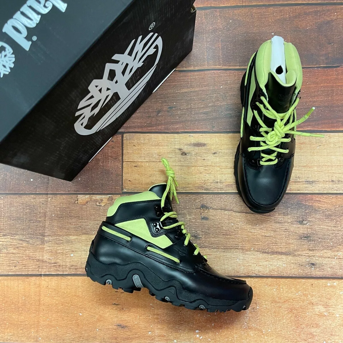 Neon green clearance timberlands