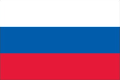 3x5 Foot (90x150 cm) Russia Polyester Indoor/Outdoor Flag with Two Grommets