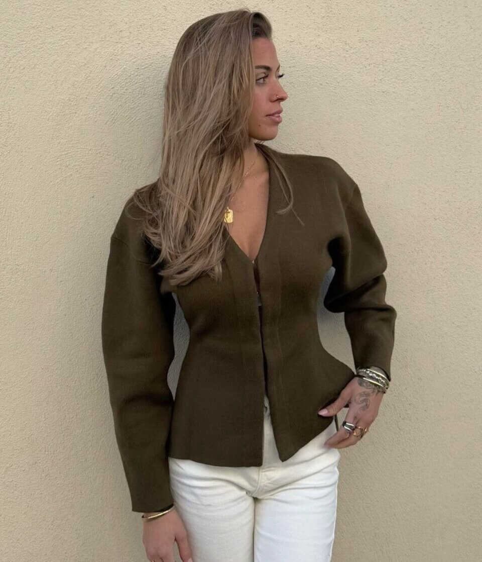 SOPHNET. SHIRT CARDIGAN カーキ ノーカラーJK SOPHNET. SHIRT CARDIGAN カーキ ノーカラーJK