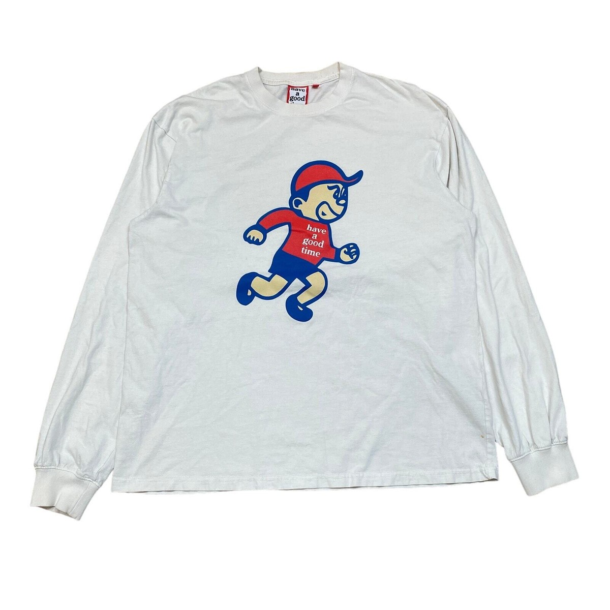 Have a Good Time Good Boy Logo Long Sleeve Shirt Men