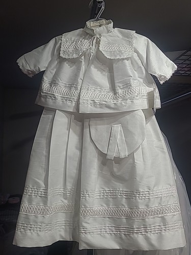Ropones de niÑa para bautizo, Romper for christening, GIRL White - Picture 15 of 18