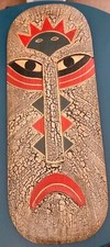 Tribal Wall Art Wood Mask TIKI Rare
