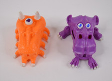 Lot of 2 Vintage 1986 The Real Ghostbusters Mini Traps KENNER Ghost Figures TRG