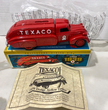 ERTL 1993 10 Texaco Coin Bank w Key 1939 Dodge Airflow Die-Cast Metal Truck