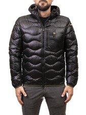 Blauer Men's Winter Jacket Wave Black 2024 Men's Jackets Black Polyester 2024