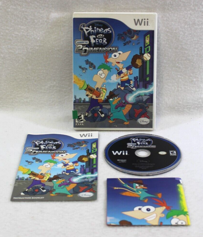 Disney Phineas And Ferb Across The 2nd Dimension ~ Nintendo Wii