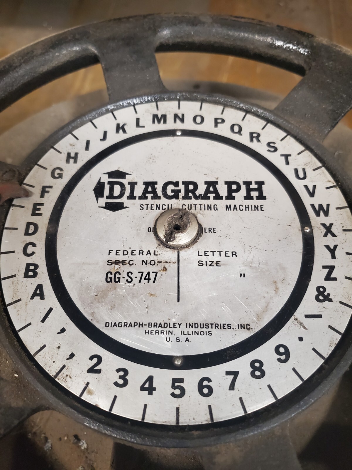 DIAGRAPH Stencil Cutting Machine 1/4" GGS747 eBay