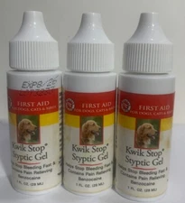 (Pack of 3) Kwik Stop Styptic Gel 1 FL. oz