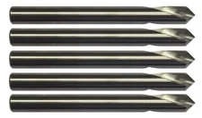 5 Pack 1/8" Solid Carbide Spot Drill – 2 Flute 90 Degree USA Made