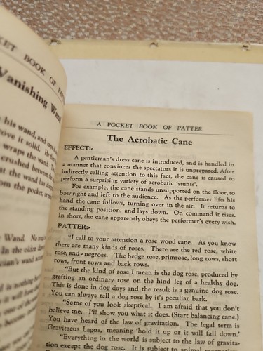 Vintage 1937 Pocket Book of Patter by Jimmy Stoppard -Rare Vintage Magic Tricks - Picture 5 of 9