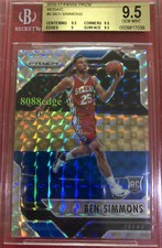 2016-17 PANINI PRIZM MOSAIC ROOKIE CARD: BEN SIMMONS #6 RC BGS 9.5 GEM MINT