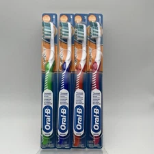 4x Oral B Complete Deep Clean Manual Toothbrush Bristles Soft - colors may vary
