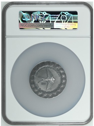 NGC MS70 Eros and Psyche Celestial Beauty 2 oz .999 Silver Coin Cameroon 2024 - Picture 2 of 2